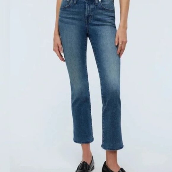 Madewell Kick Out Crop Jeans,  Oneida Wash, size 31 NWOT - Picture 3 of 6